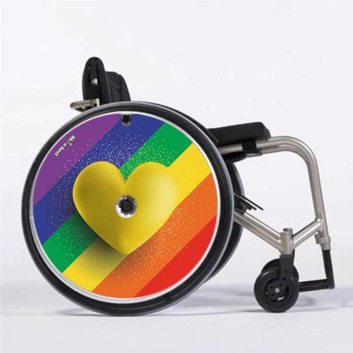 Coeur arc en ciel