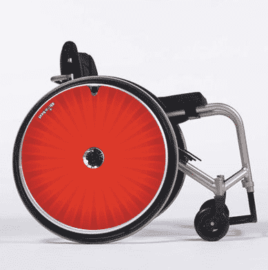 Fond Radial rouge
