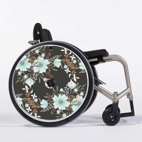 Fleurs fonds gris