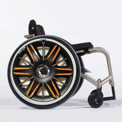 Enjoliveur métal orangé