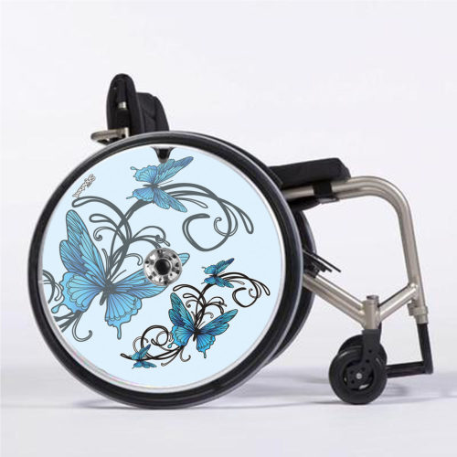 Arabesque papillons bleus
