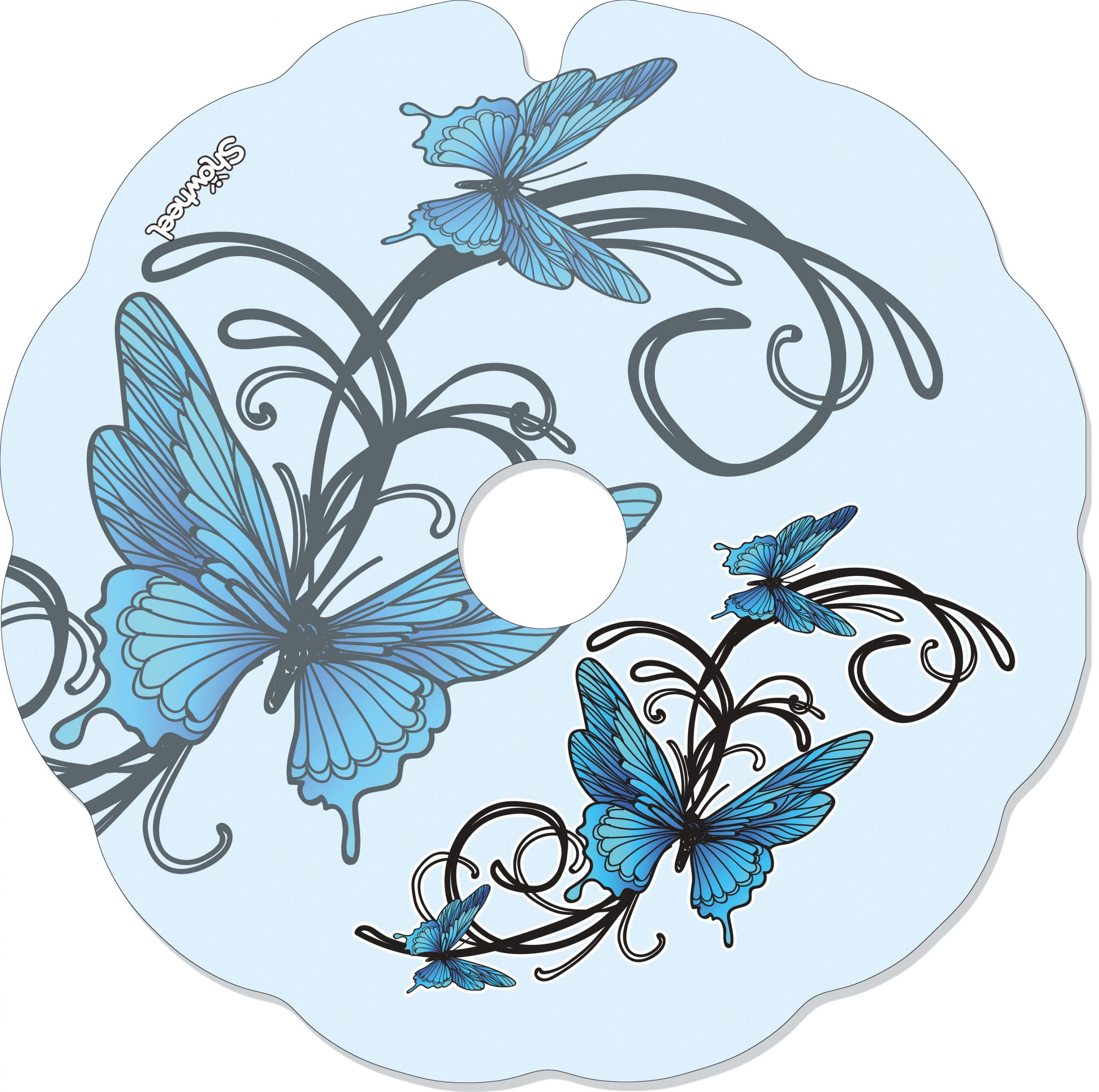 Arabesque papillons bleus – Image 2