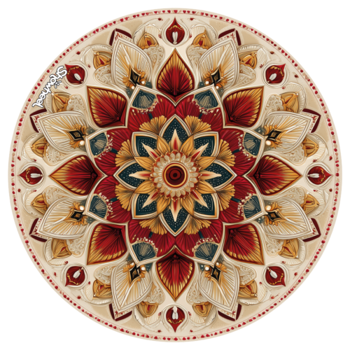 Enjoliveur décoratif pour fauteuil roulant - Mandala 1