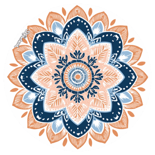 Enjoliveur décoratif pour fauteuil roulant - Mandala 2