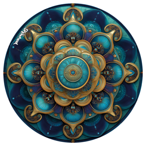 Enjoliveur décoratif pour fauteuil roulant - Mandala 4