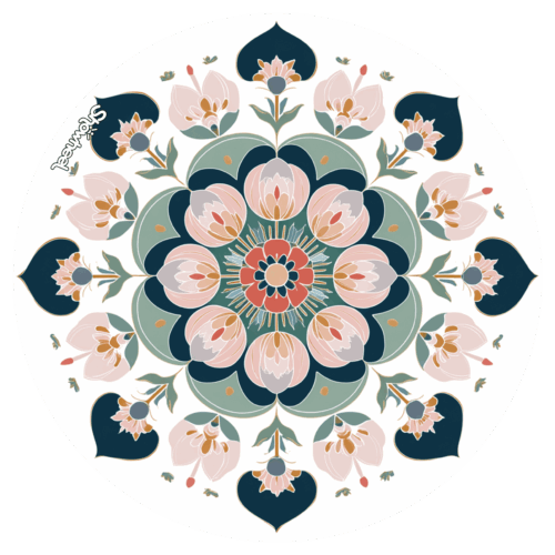 Enjoliveur décoratif pour fauteuil roulant - Mandala 5
