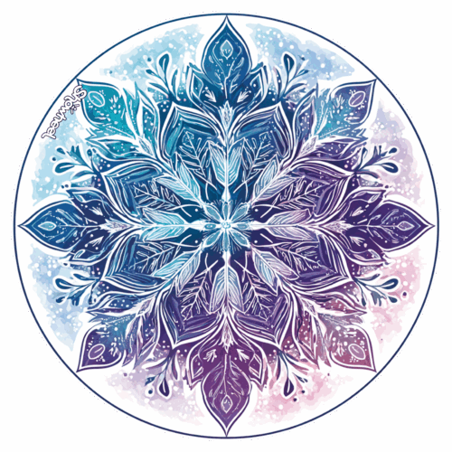 Enjoliveur décoratif pour fauteuil roulant - Mandala 6
